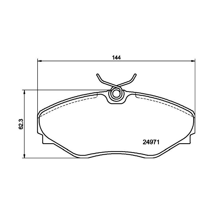 Stabdžių trinkelių rinkinys, diskinis stabdys MINTEX MDB2564
