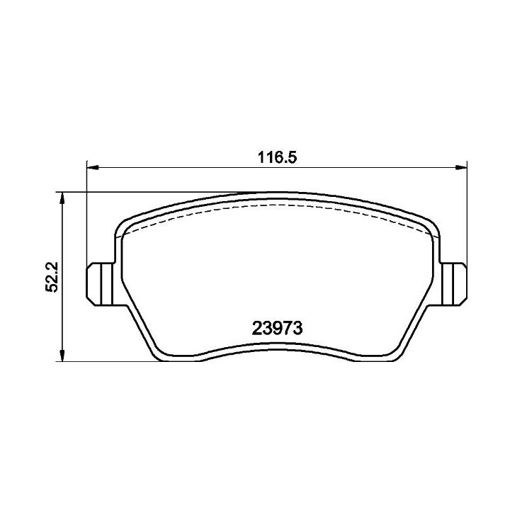 Stabdžių trinkelių rinkinys, diskinis stabdys MINTEX MDB2595