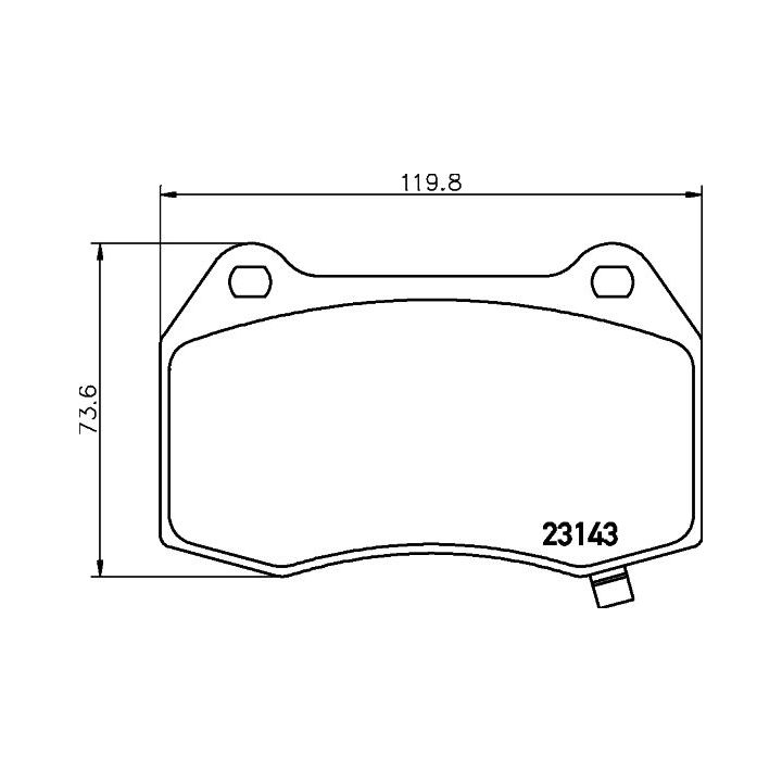 Stabdžių trinkelių rinkinys, diskinis stabdys MINTEX MDB2630