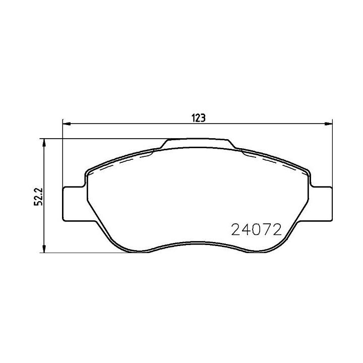 Stabdžių trinkelių rinkinys, diskinis stabdys MINTEX MDB2655