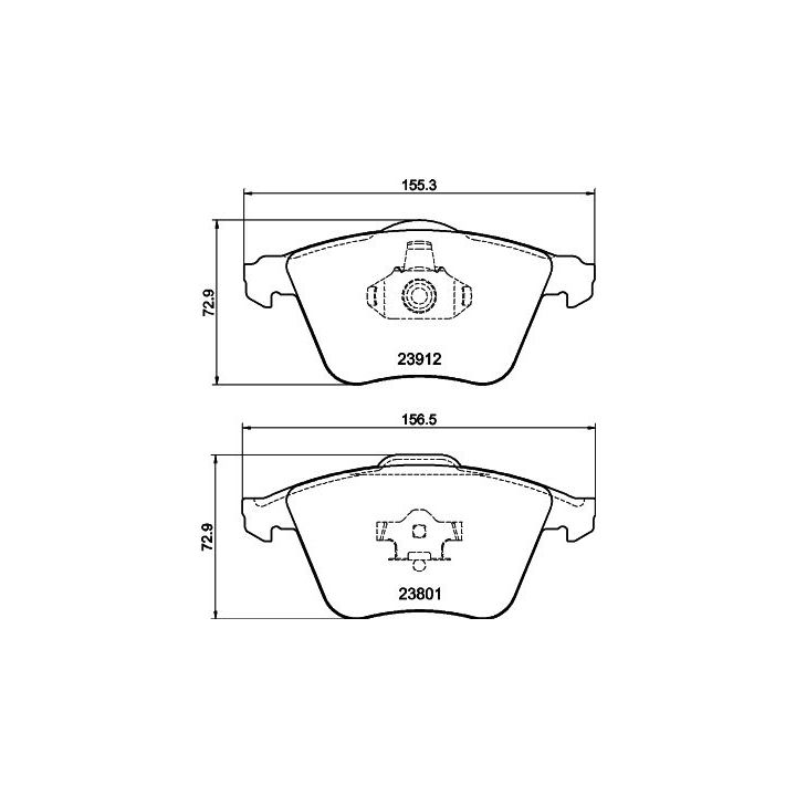 Stabdžių trinkelių rinkinys, diskinis stabdys MINTEX MDB2749