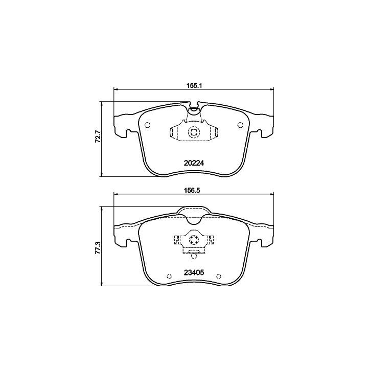 Stabdžių trinkelių rinkinys, diskinis stabdys MINTEX MDB2764