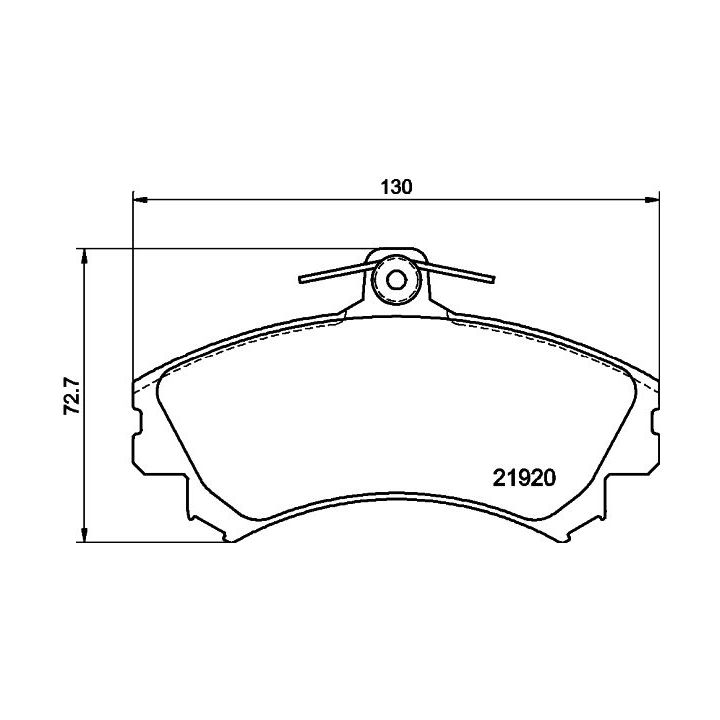 Stabdžių trinkelių rinkinys, diskinis stabdys MINTEX MDB2766