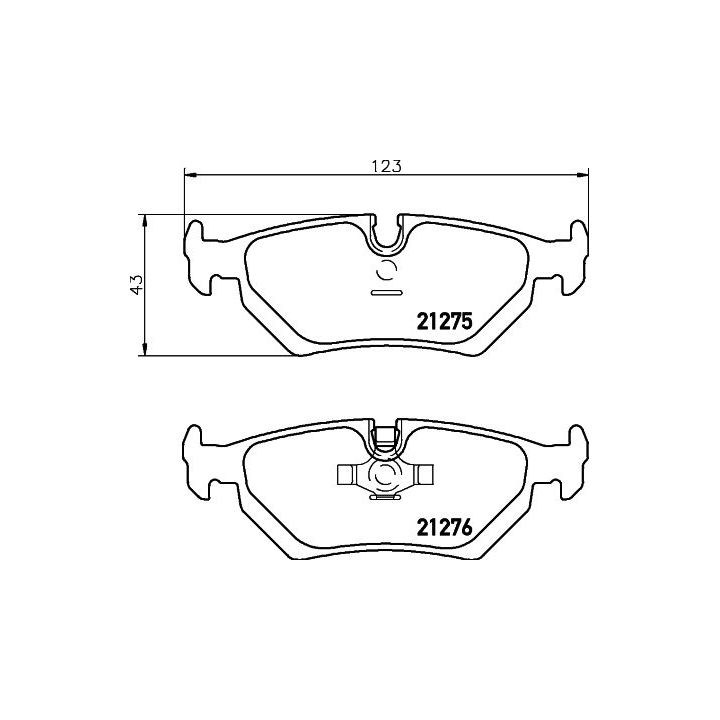 Stabdžių trinkelių rinkinys, diskinis stabdys MINTEX MDB2783