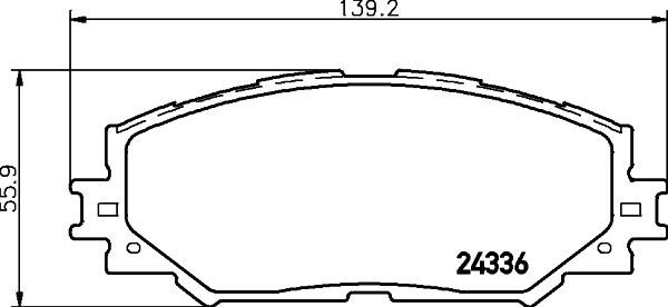 Stabdžių trinkelių rinkinys, diskinis stabdys MINTEX MDB2785