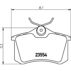 Stabdžių trinkelių rinkinys, diskinis stabdys MINTEX MDB2820