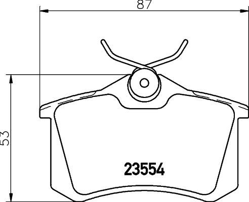 Stabdžių trinkelių rinkinys, diskinis stabdys MINTEX MDB2820