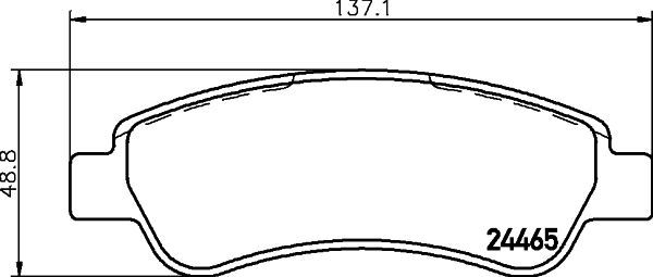 Stabdžių trinkelių rinkinys, diskinis stabdys MINTEX MDB2850