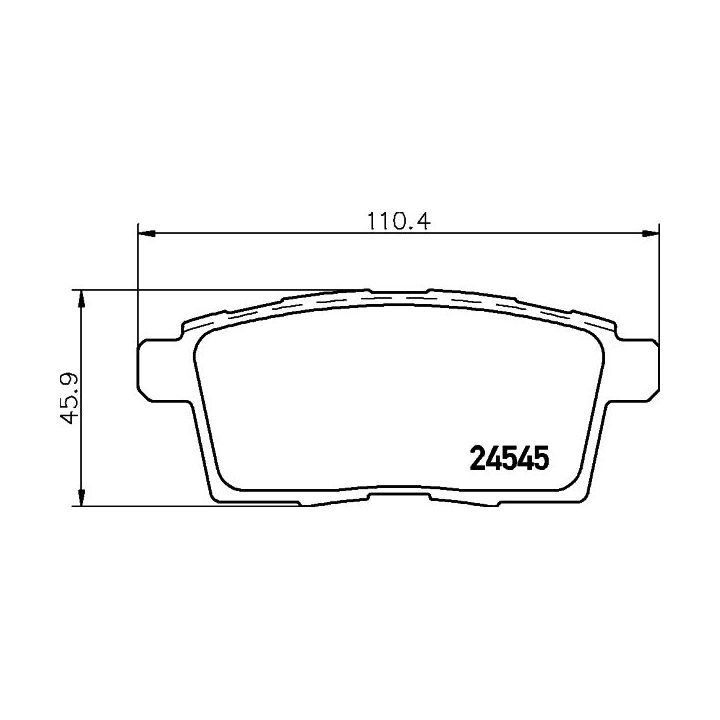 Stabdžių trinkelių rinkinys, diskinis stabdys MINTEX MDB2886