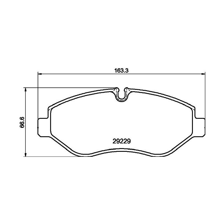 Stabdžių trinkelių rinkinys, diskinis stabdys MINTEX MDB2907
