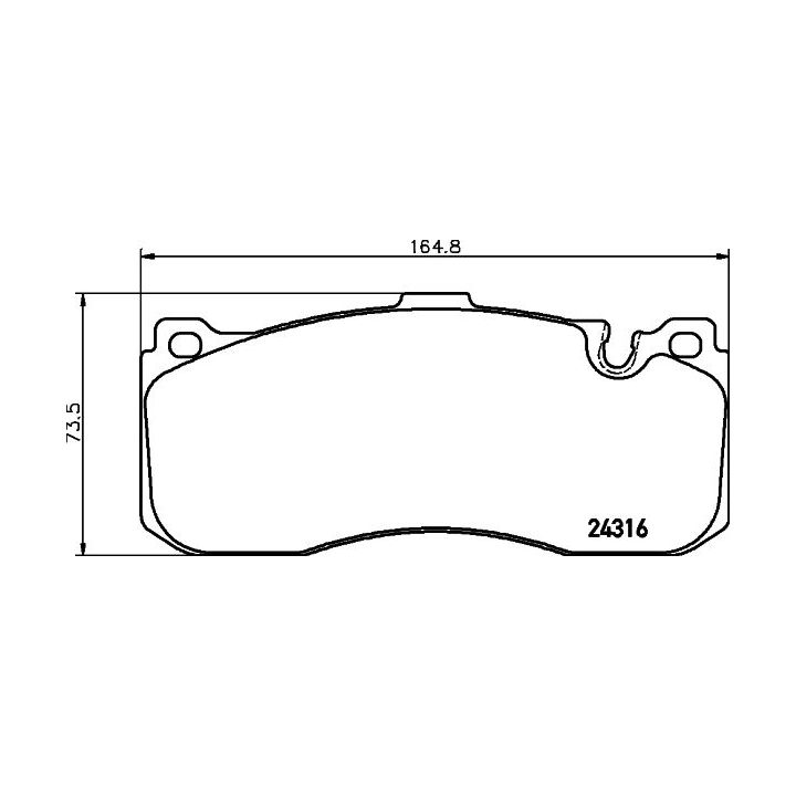 Stabdžių trinkelių rinkinys, diskinis stabdys MINTEX MDB2974