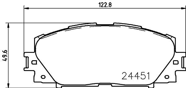 Stabdžių trinkelių rinkinys, diskinis stabdys MINTEX MDB3003