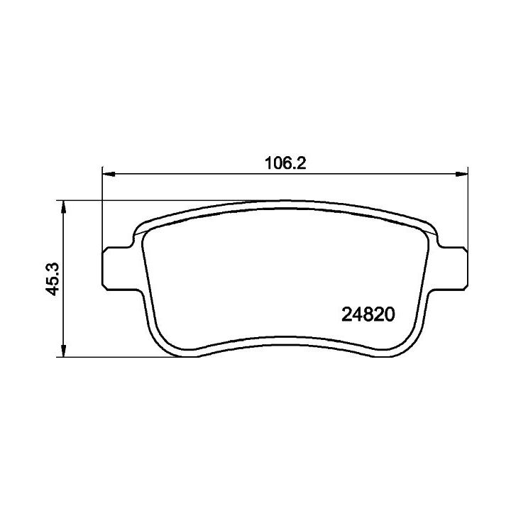 Stabdžių trinkelių rinkinys, diskinis stabdys MINTEX MDB3029