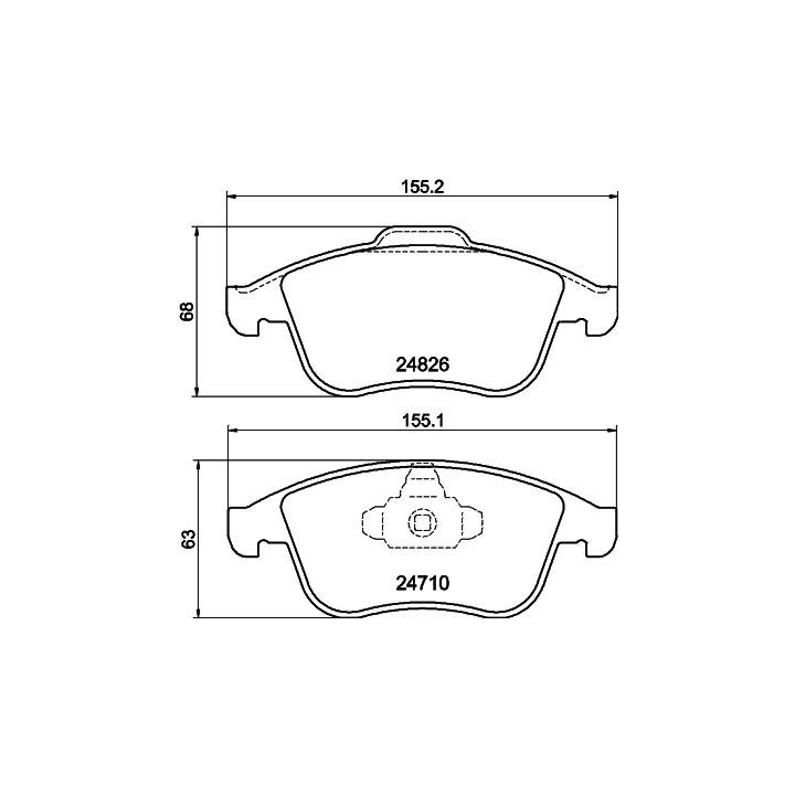 Stabdžių trinkelių rinkinys, diskinis stabdys MINTEX MDB3030