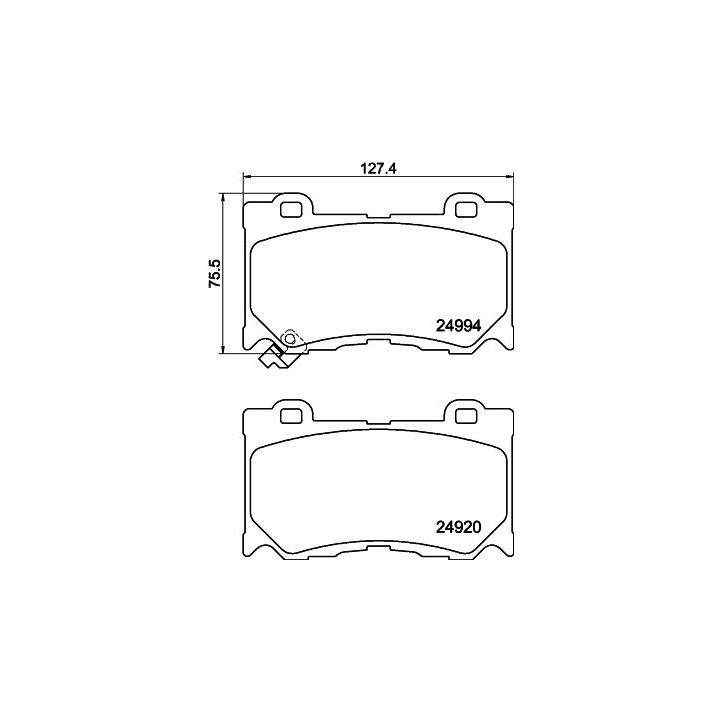 Stabdžių trinkelių rinkinys, diskinis stabdys MINTEX MDB3109
