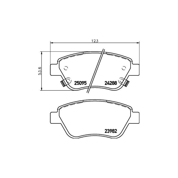 Stabdžių trinkelių rinkinys, diskinis stabdys MINTEX MDB3112