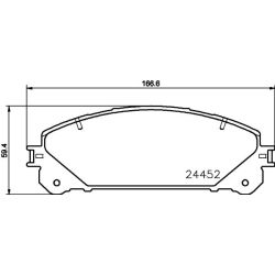 Stabdžių trinkelių rinkinys, diskinis stabdys MINTEX MDB3114
