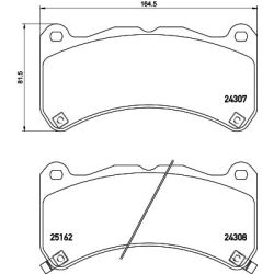 Stabdžių trinkelių rinkinys, diskinis stabdys MINTEX MDB3116