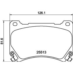 Stabdžių trinkelių rinkinys, diskinis stabdys MINTEX MDB3218