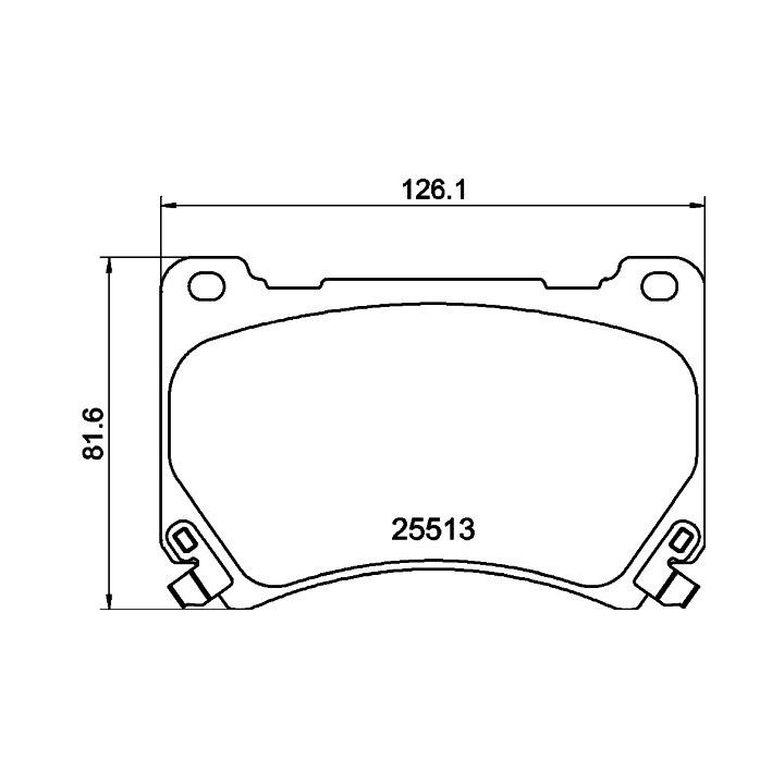 Stabdžių trinkelių rinkinys, diskinis stabdys MINTEX MDB3218
