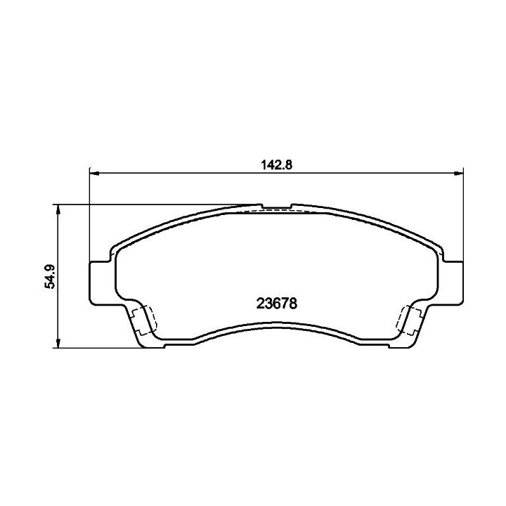 Stabdžių trinkelių rinkinys, diskinis stabdys MINTEX MDB3264