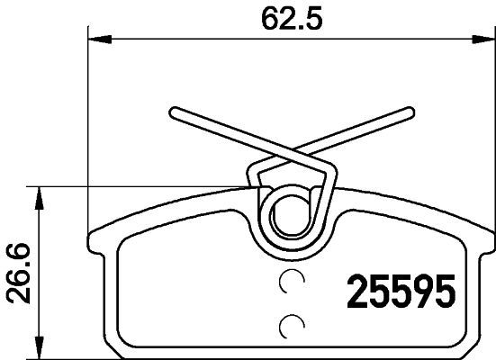 Stabdžių trinkelių rinkinys, diskinis stabdys MINTEX MDB3286