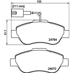 Stabdžių trinkelių rinkinys, diskinis stabdys MINTEX MDB3316