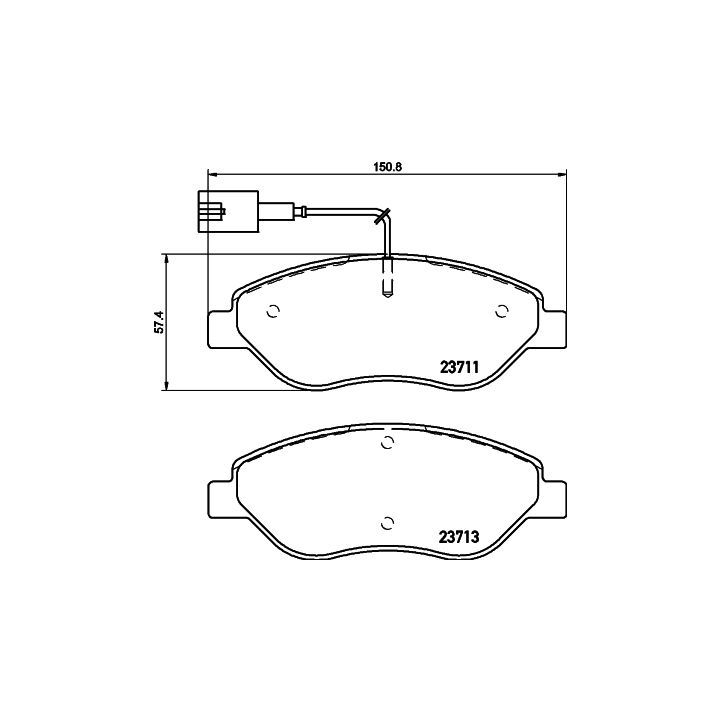 Stabdžių trinkelių rinkinys, diskinis stabdys MINTEX MDB3318