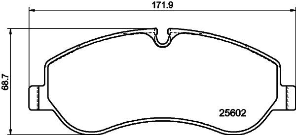 Stabdžių trinkelių rinkinys, diskinis stabdys MINTEX MDB3369