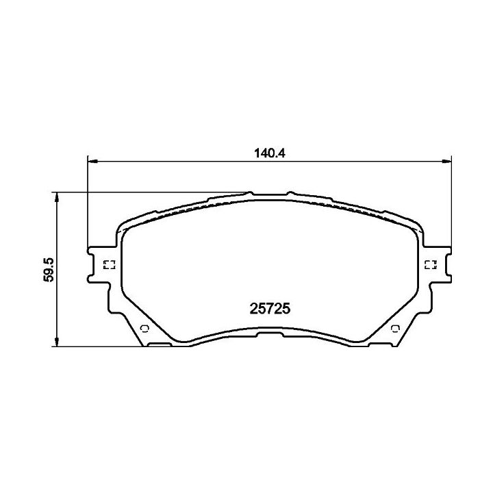 Stabdžių trinkelių rinkinys, diskinis stabdys MINTEX MDB3386