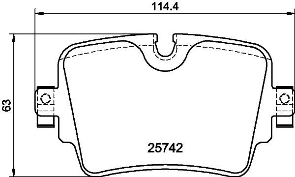 Stabdžių trinkelių rinkinys, diskinis stabdys MINTEX MDB3388
