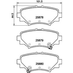 Stabdžių trinkelių rinkinys, diskinis stabdys MINTEX MDB3416