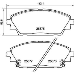 Stabdžių trinkelių rinkinys, diskinis stabdys MINTEX MDB3417