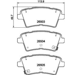 Stabdžių trinkelių rinkinys, diskinis stabdys MINTEX MDB3499