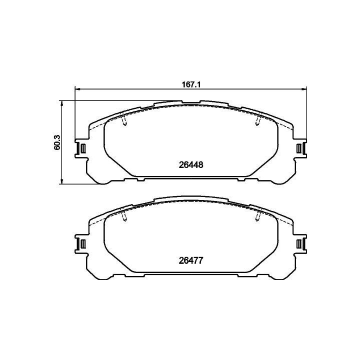 Stabdžių trinkelių rinkinys, diskinis stabdys MINTEX MDB3500