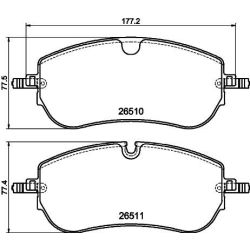 Stabdžių trinkelių rinkinys, diskinis stabdys MINTEX MDB3501