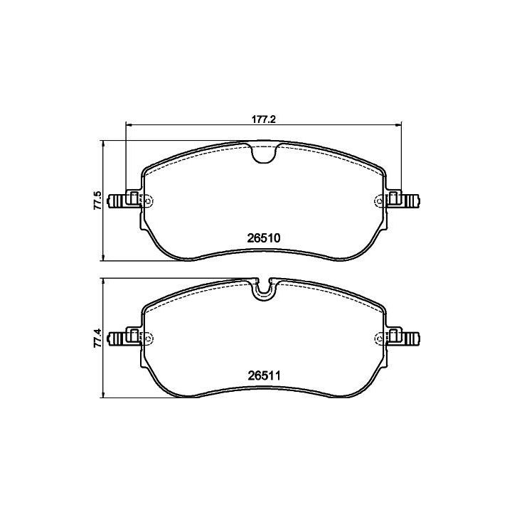 Stabdžių trinkelių rinkinys, diskinis stabdys MINTEX MDB3501
