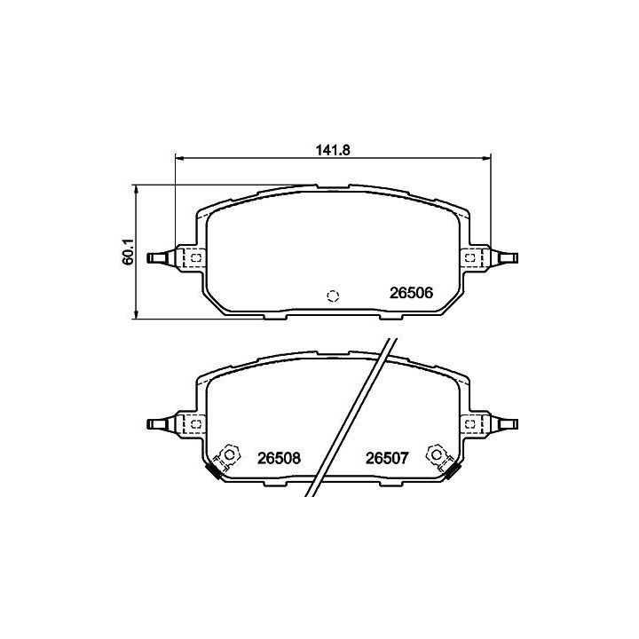 Stabdžių trinkelių rinkinys, diskinis stabdys MINTEX MDB3502