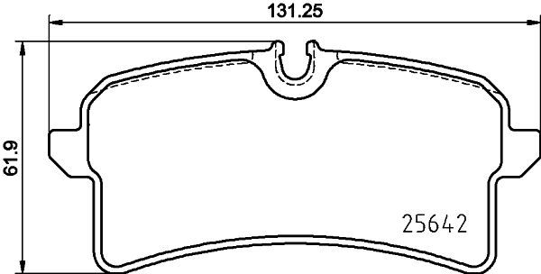 Stabdžių trinkelių rinkinys, diskinis stabdys MINTEX MDB3702