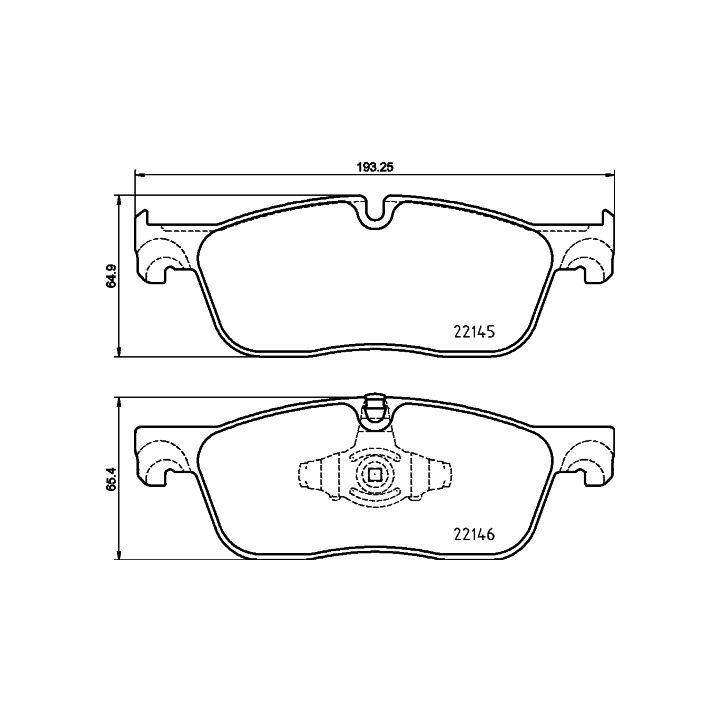 Stabdžių trinkelių rinkinys, diskinis stabdys MINTEX MDB3775