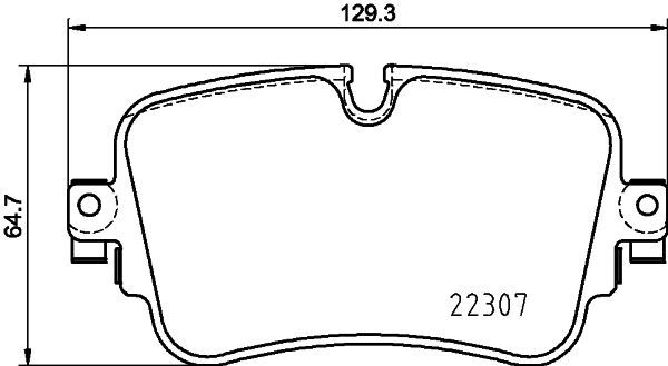 Stabdžių trinkelių rinkinys, diskinis stabdys MINTEX MDB3891