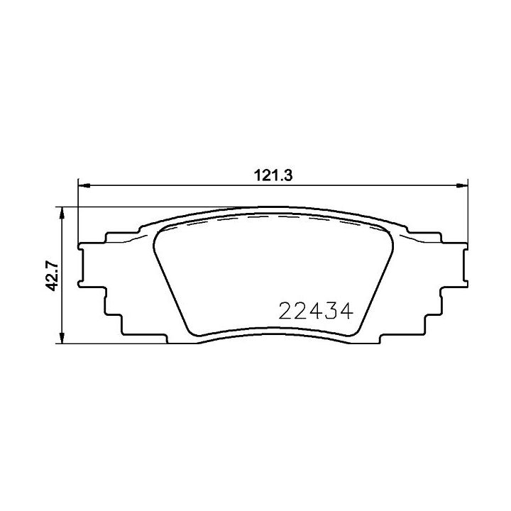 Stabdžių trinkelių rinkinys, diskinis stabdys MINTEX MDB3897