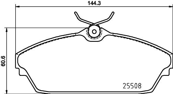 Stabdžių trinkelių rinkinys, diskinis stabdys MINTEX MDB3910