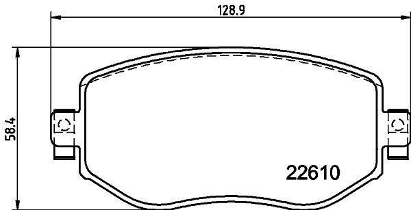 Stabdžių trinkelių rinkinys, diskinis stabdys MINTEX MDB3986