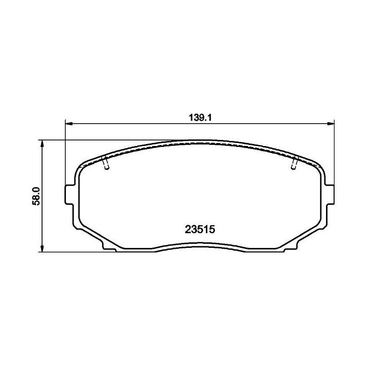 Stabdžių trinkelių rinkinys, diskinis stabdys MINTEX MDB3998