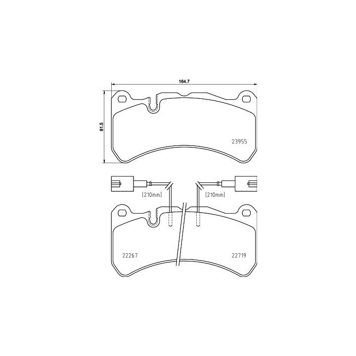 Stabdžių trinkelių rinkinys, diskinis stabdys MINTEX MDB4017