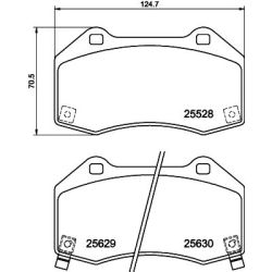Stabdžių trinkelių rinkinys, diskinis stabdys MINTEX MDB4018