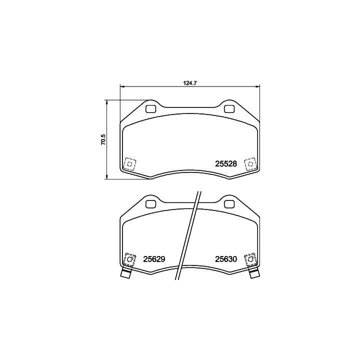 Stabdžių trinkelių rinkinys, diskinis stabdys MINTEX MDB4018