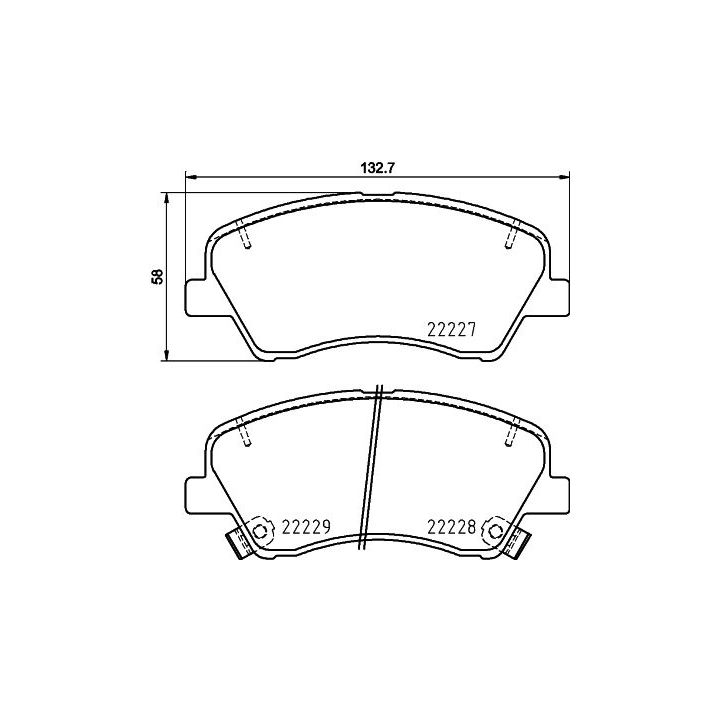 Stabdžių trinkelių rinkinys, diskinis stabdys MINTEX MDB4038