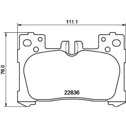 Stabdžių trinkelių rinkinys, diskinis stabdys MINTEX MDB4061